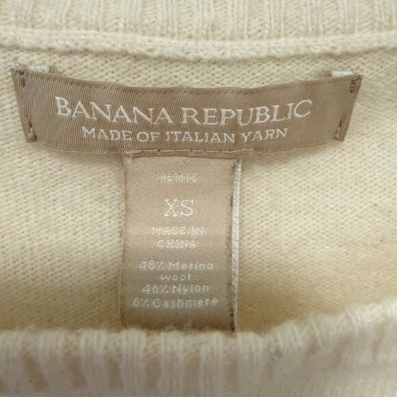 Banana Republic Petite XS Colorblock Wool Cashmere Sweater Dress - Gray / Beige - Picture 3 of 3